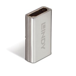 Adaptador HDMI 2.1 Hembra a Hembra Lindy Plata