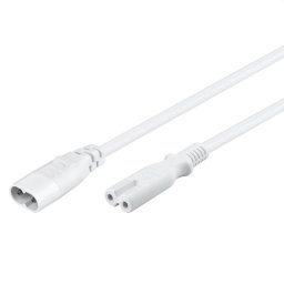 Goobay Cable Alimentacion Extensor C7/C8 2m Blanco