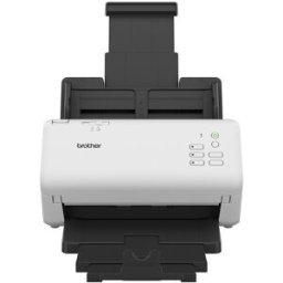 Brother Escáner de sobremesa ADS4300N con escaneado a doble cara y Ethernet. Blanco