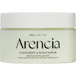 Arencia Exfoliante suave para el cuerpo y el cuero cabelludo con geranio y onagra 260g