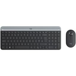 Teclado + Ratón Logitech MK470 Inalámbrico Wireless, Negro, Nuevo