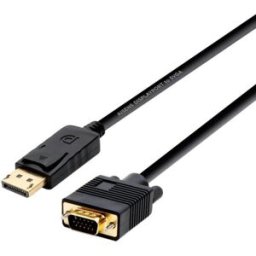 AISENS Cable Displayport a VGA 2m, Negro