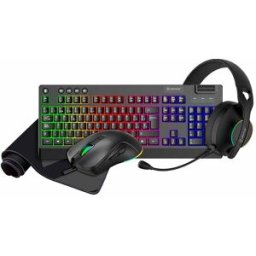 UNYKAch Nova 4 en 1 Teclado + Ratón + Casco + Alfombrilla, Nuevo