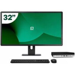 Pack HP 600 G5 Mini i7 9700T 16GB SSD 512GB + LCD 32" + Tecl y Ratón Inalámbrico + WiFi