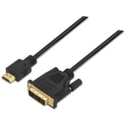 AISENS Cable DVI a HDMI 1,8m (A117-0090), Macho-Macho, Negro