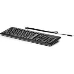 Teclado HP USB AZERTY Francés (QY776AAABF), Negro, Km0 Caja Original