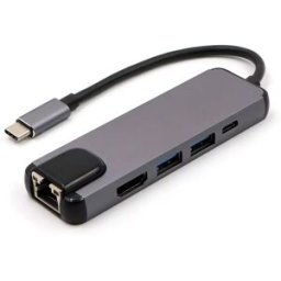 HUB USB GLO-904202722 1*HDMI 2*USB-A 1*USB-C RJ45 Ethernet