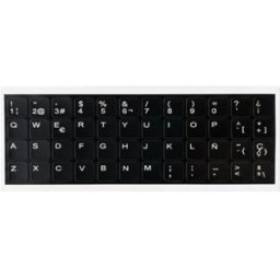 Kit Pegatinas de teclado Español en vinilo ultrafino Vinilo Fino