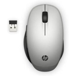 HP Dual Mode Silver Mouse Ratón Inalámbrico Bluetooth + 2.4 GHz