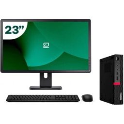 Pack Lenovo M720q Tiny i5 9500T 8GB SSD 512GB + LCD 23" + Tecl y Ratón Inalámbrico + WiFi