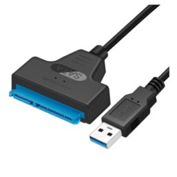 Cable USB SATA 3 adaptador a USB 3.0, compatible con disco duro externo HDD SSD de 2,5", Cable Sata III de 22 pines, Nuevo