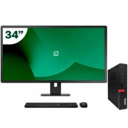 Pack Lenovo M920q Tiny i5 8500T 16GB SSD 256GB + LCD 34" + Tecl y Ratón Inalámbrico + WiFi