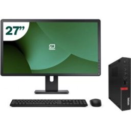 Pack Lenovo M920q Tiny i5 9500T 16GB SSD 256GB + LCD 27" + Tecl y Ratón Inalámbrico + WiFi