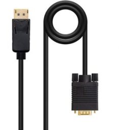 Nanocable Conversor Displayport a VGA 2M M/M Negro