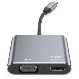 TeBe Convertidor USB-C a HDMI, USB-C 3.0 divisor compatible 3 en 1, 4K, PD, Carga Rápida, Nuevo