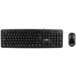 Teclado + Ratón OQO-TR001-U, Negro, Nuevo