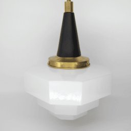 Lámpara Scala Negro Opal Blanca Brillo