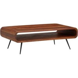 Mesa de Centro Moderna 90x55x30 cm Madera Maciza de