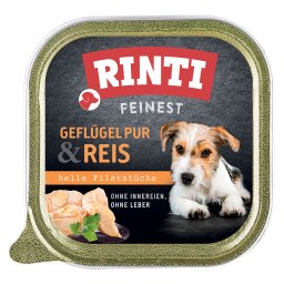 Rinti Bol Finest comida húmeda para perros 11 x 150 g - Ave pura y arroz