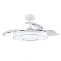 Iluminashop 350419 Ventilador de Techo LED Verano e Invierno Mando a Distancia 72W Blanco