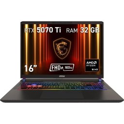 Portatil MSI Vector A16 HX A8WHG-050XES 16" AMD Ryzen 9 7945HX 32GB 1TB SSD RTX 5070 Ti 12GB FreeDOS RGB