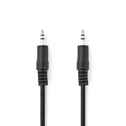 Cable de audio Nedis CAGL22000BK20 Jack 3,5 mm macho/macho 2 m negro
