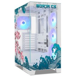 Torre PC NOX Hummer GLOCK ARGB Semitorre ATX Cristal Templado USB-C Blanca - By B0rjaCS