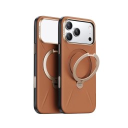 Torras Funda Ostand Spin Vegskin Series Iphone 17 Pro Marrón