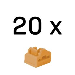 Bloqueador de puerto Lindy RJ-45 Naranja 20 piezas