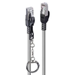 Cable de red Lindy Cat6a S/FTP 20 m Gris