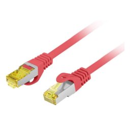 Cable de red Lanberg PCF6A-10CU Cat6a S/FTP 1 m rojo