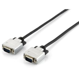 Cable VGA EQUIP 30 m Negro y Plata Conectores Macho HDB 15