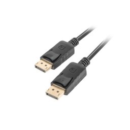 Cable DisplayPort Lanberg 0,5 m Macho a Macho 4K V1.2 Negro