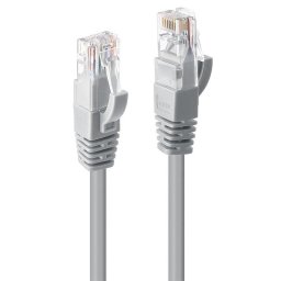 Cable de red Lindy Cat6 U/UTP 10 m Gris RJ-45 a RJ-45