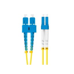 Cable de fibra óptica Lanberg 1 m SC-LC G.657.A1 amarillo