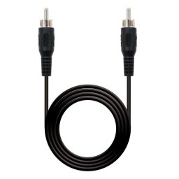 Cable Audio RCA Macho 5 m Negro Nanocable