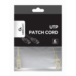 Cable de red UTP CAT6 Gembird latiguillo 0,25 m gris