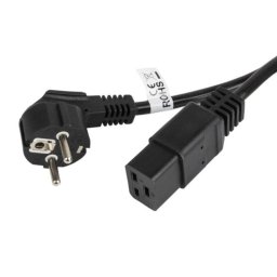 Cable de Alimentación Lanberg CEE7/7 a C19 1,8 m Negro