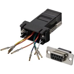 Adaptador Conversor Modular DB9 Serie a RJ45 Hembra a Hembra StarTech.com