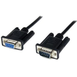 Cable Módem Nulo DB9 Hembra a Macho StarTech.com 1 m Negro