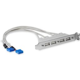 Cabezal Bracket 4 Puertos USB 2.0 StarTech USBPLATE4