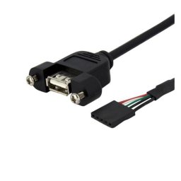 Cable USB 2.0 para Montaje en Panel StarTech.com 30 cm Hembra USB A