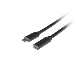 Cable USB-C a USB-C Lanberg 1,5 m USB 3.2 Gen 1 5 Gbit/s Negro