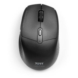Ratón Port Designs 900715 Inalámbrico Bluetooth 2400 DPI Negro Recargable