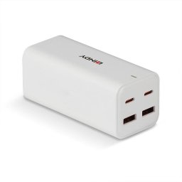Cargador Universal Lindy 73441 100W 4 Puertos USB-C GaN Blanco Interior