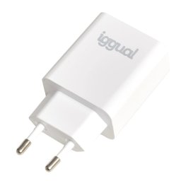Cargador IGGUAL USB PD Tipo C 20W Interior Blanco