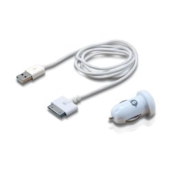 Cargador de Coche Conceptronic CUSBCAR2ASET 2 Puertos USB 5V Blanco