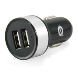 Cargador de Coche Dual USB Conceptronic CUSBCAR2A 2.1A Plata