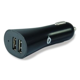 Cargador de Coche USB Conceptronic 2 Puertos 4,2 A Negro