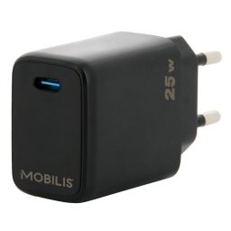 Cargador de Dispositivos Móviles Mobilis 25W USB-C Negro